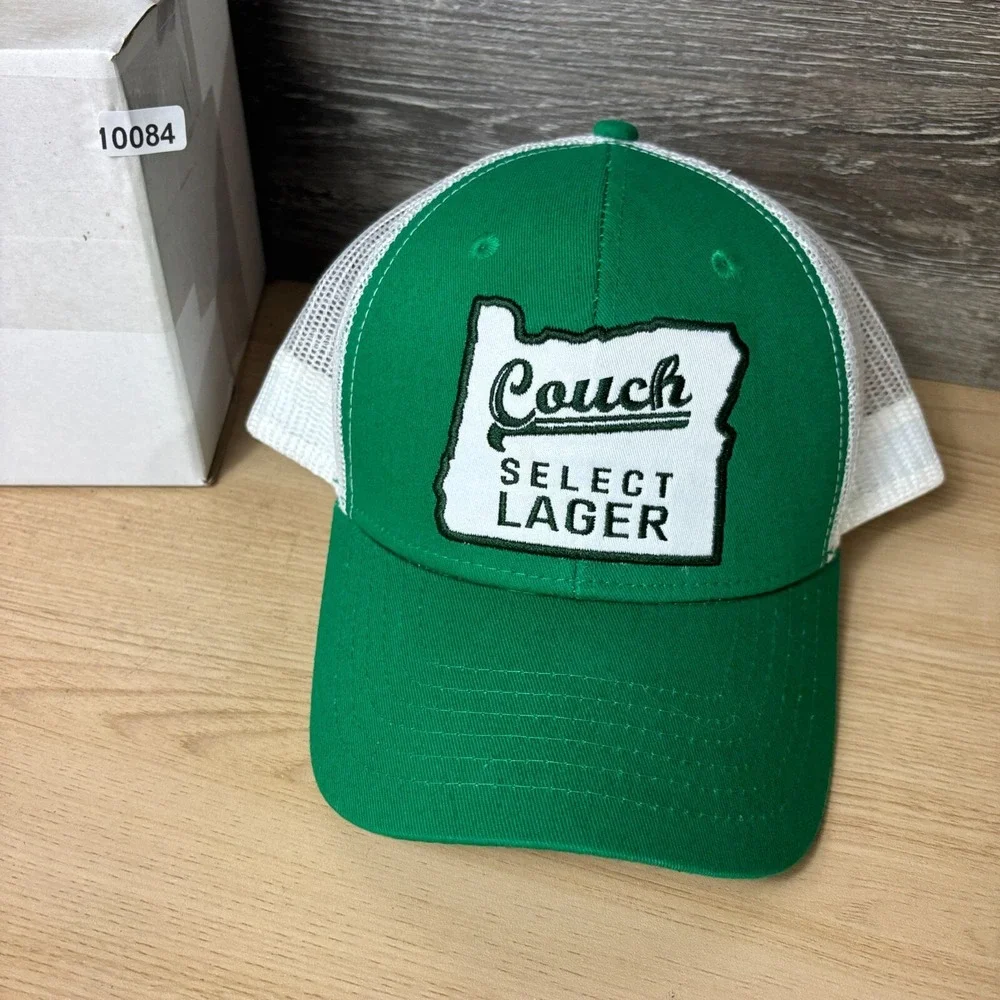 Couch Lager Hat Cap Snap‎ Back Green White Select Lager Adjustable
